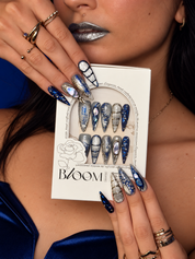 Untouchable by night handmade long stiletto press-on nails by Bloom Nails, photo 7