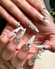 She Flutters in Silk