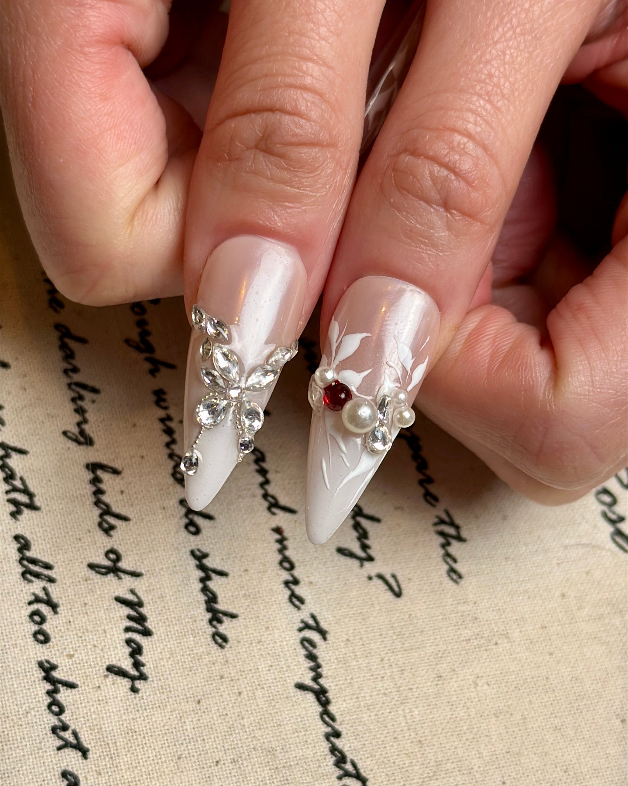 She Flutters in Silk