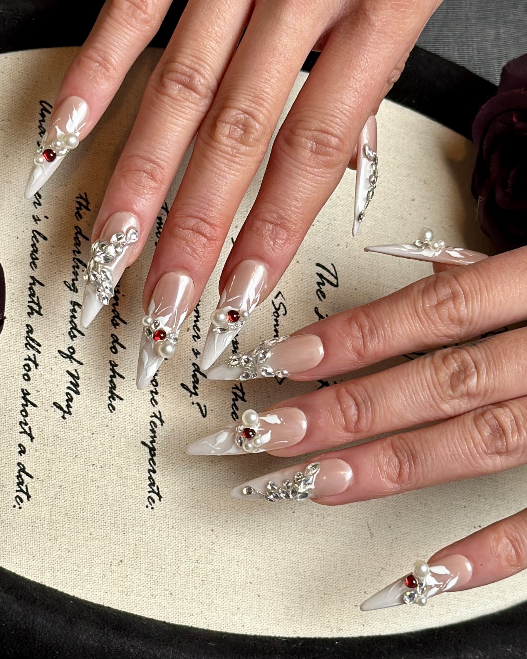 She Flutters in Silk