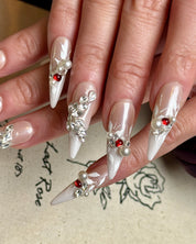 She Flutters in Silk