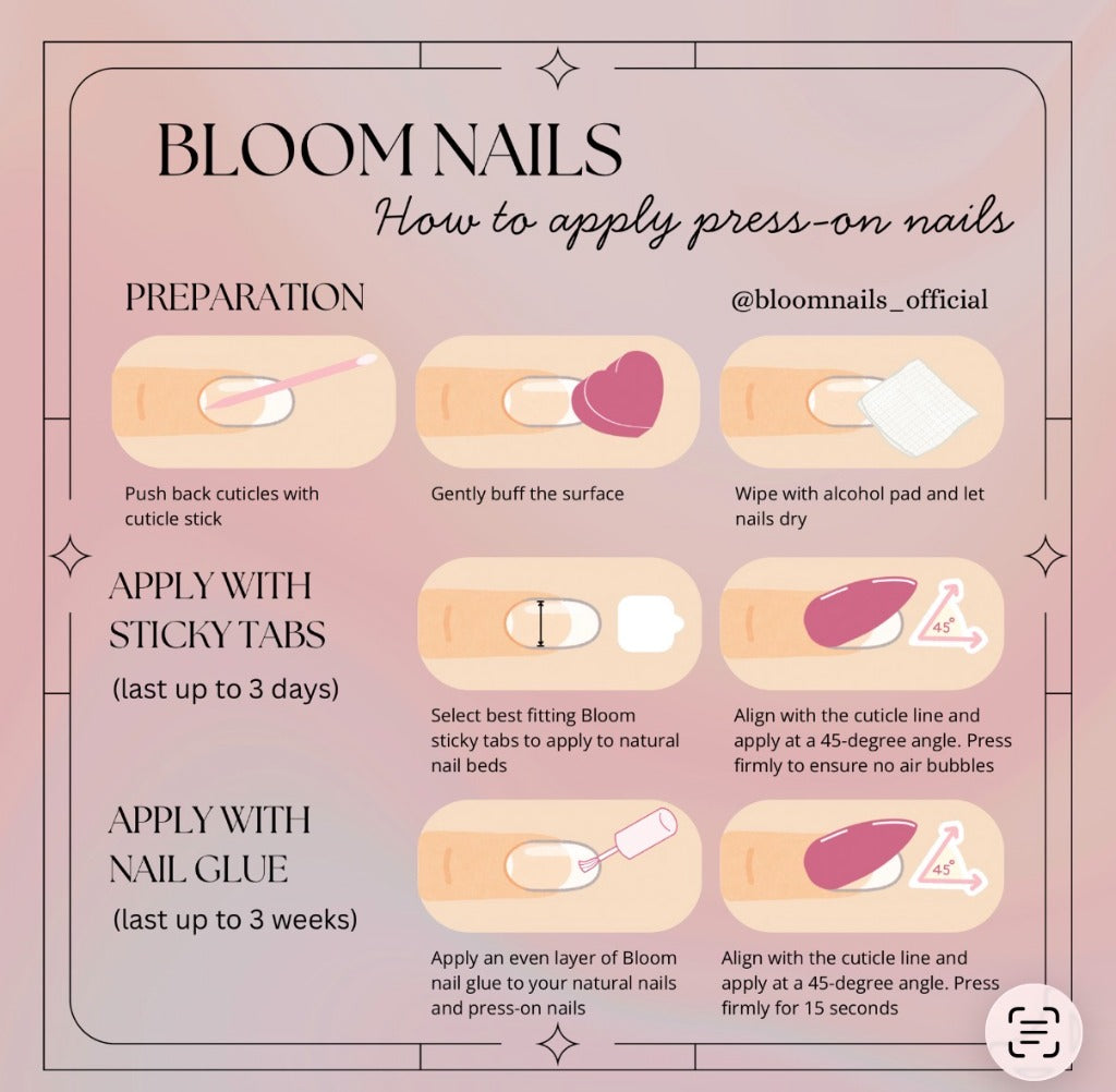 Bloom Nails Instruction Guide